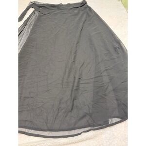 swimsuit cover Skirt women Sheer Black New With Tags Sz Small Cardydony Beach